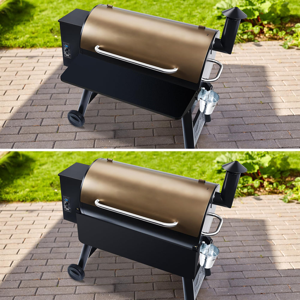Stanbroil shelf in backyard grill setup offering organized workspace and convenience