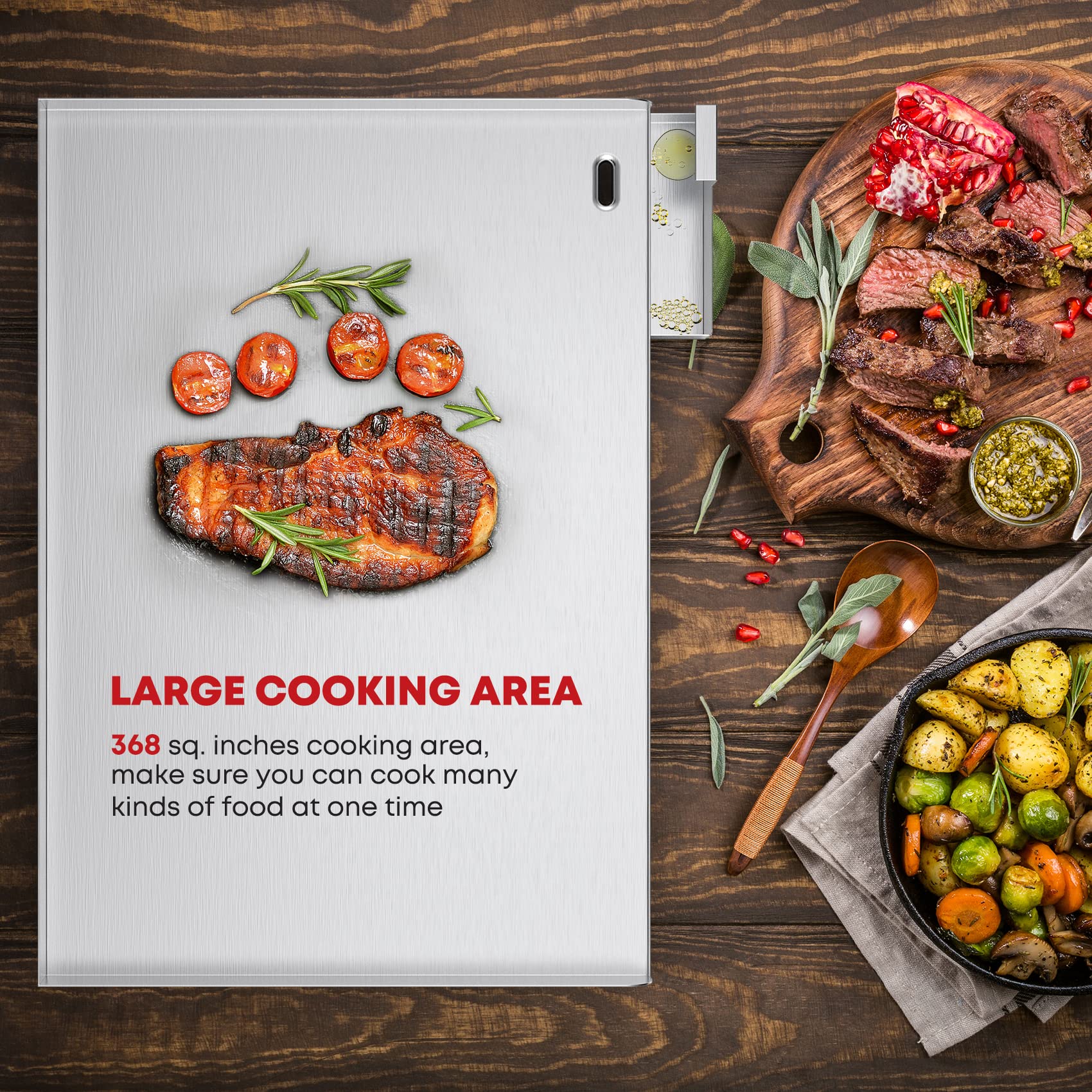 Stanbroil griddle in outdoor cooking scene expanding grill versatility
