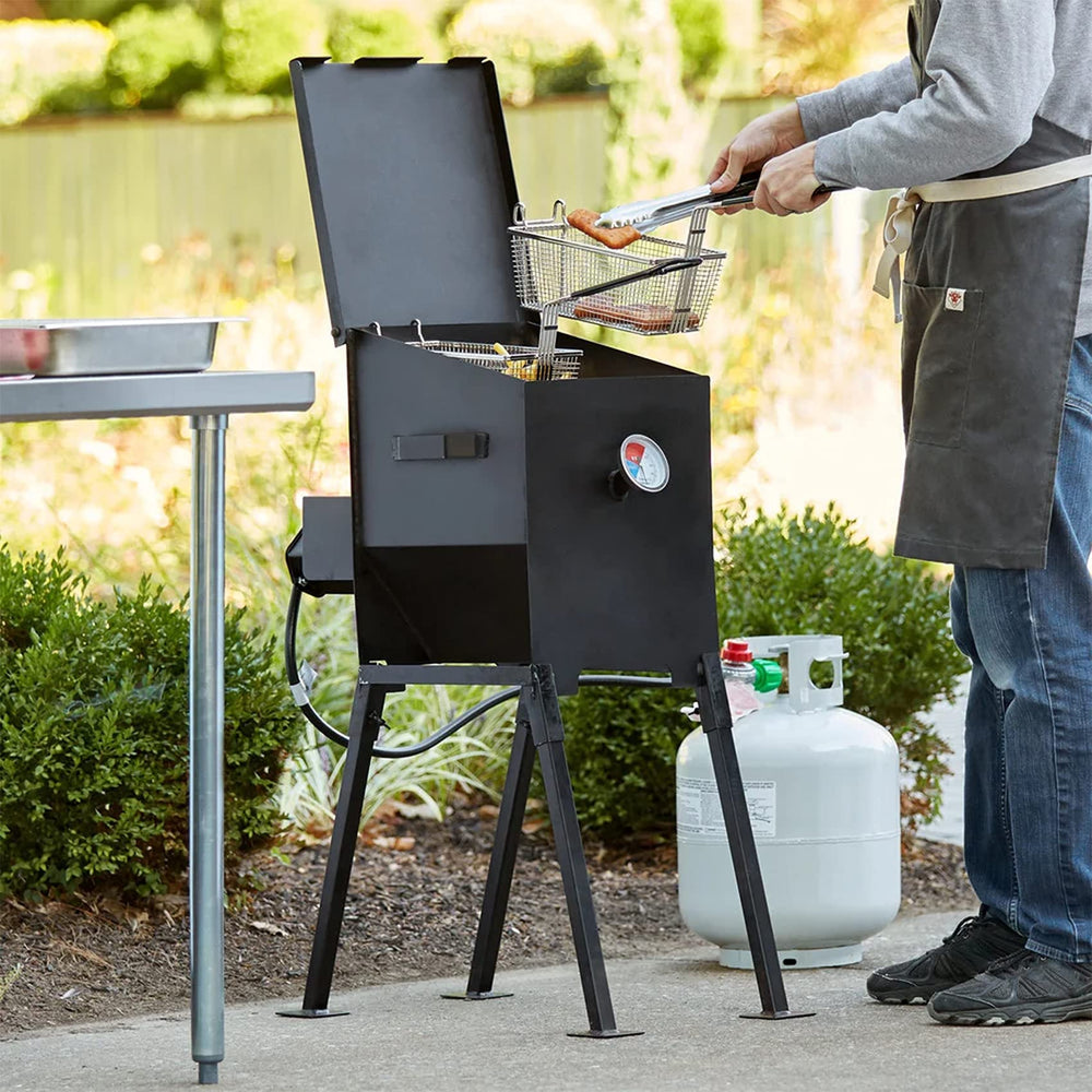 Stanbroil lifestyle scene with turkey fryer showing reliable high-pressure cooking benefit