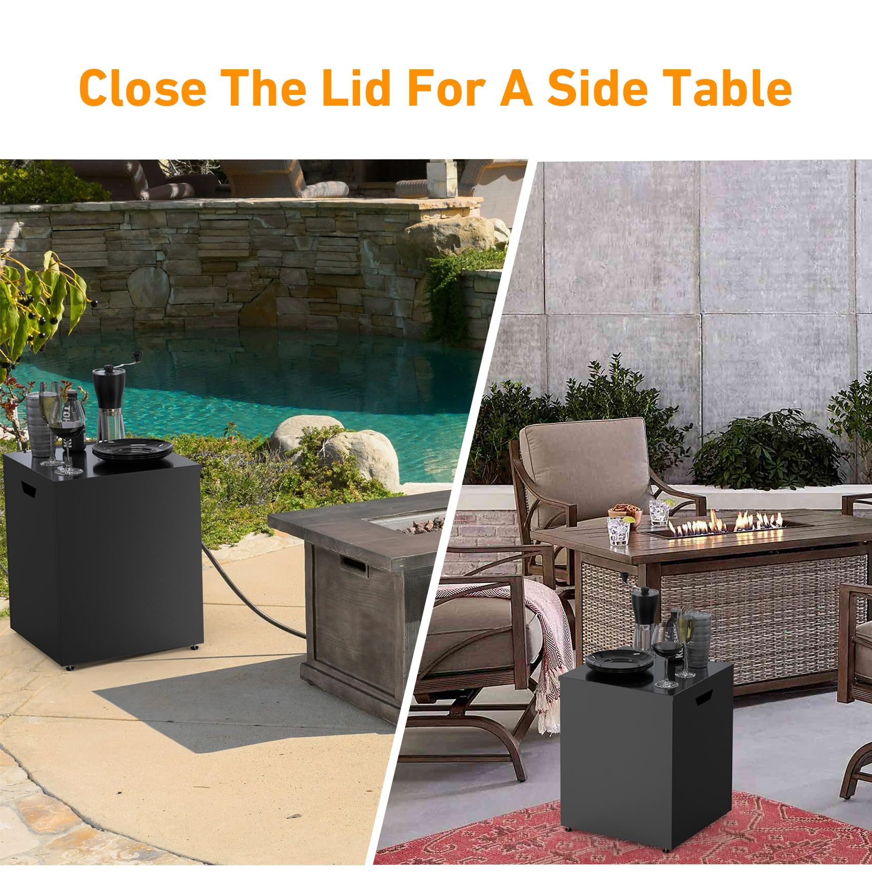 Stanbroil lifestyle patio setting blending with furniture and decor