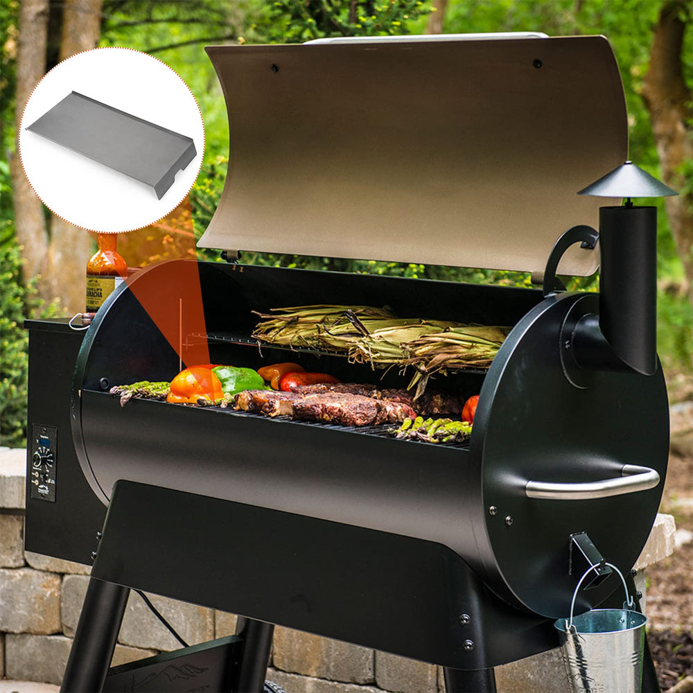 Stanbroil in backyard grill setup illustrating even indirect cooking