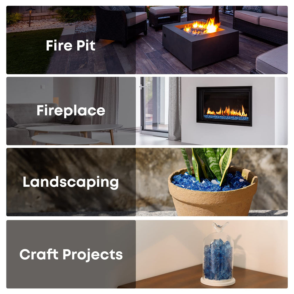 Stanbroil Pacific Blue installed in an indoor fireplace showing clean modern aesthetic and safety