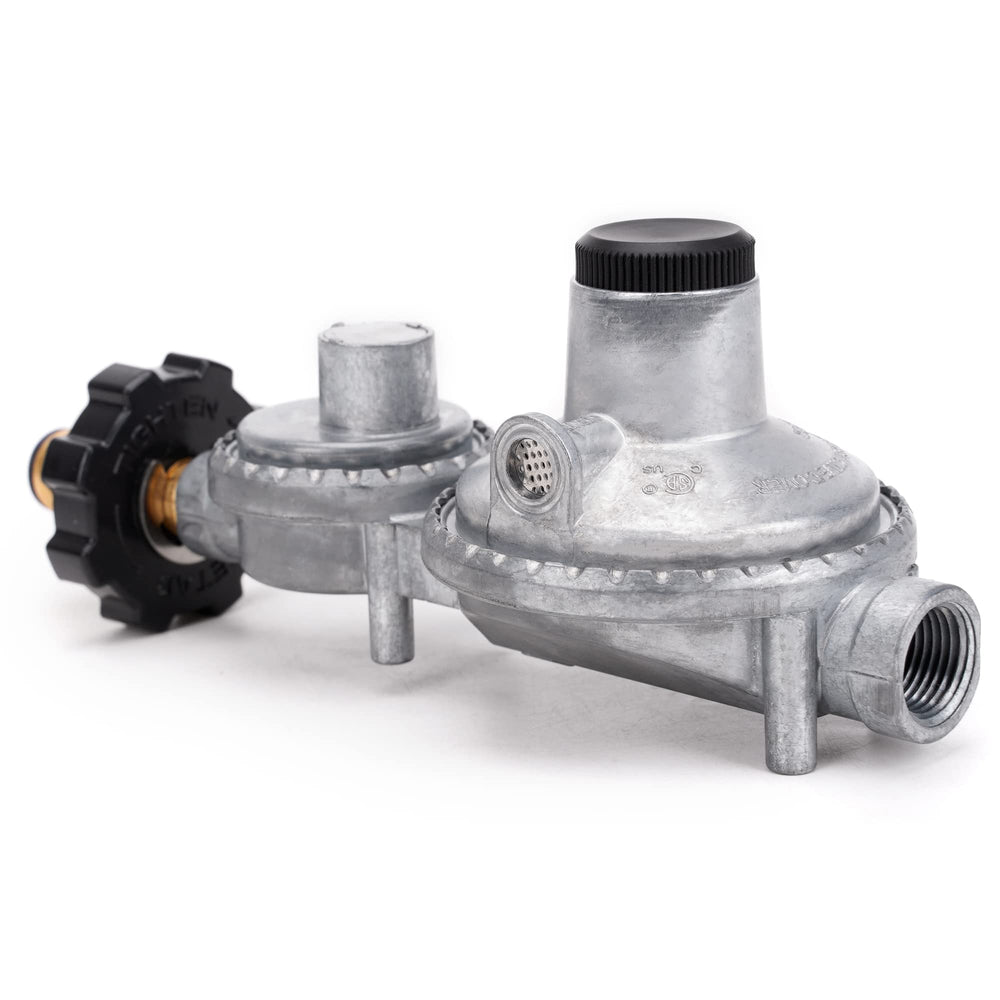 stanbroil close-up of soft-nose POL inlet demonstrating easy tank hookup and leak resistance