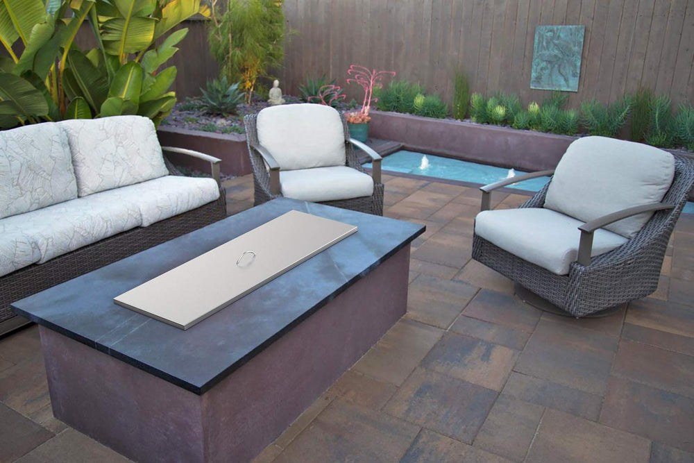 Stanbroil flipped inside fire pit saving storage space