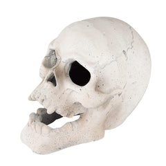Stanbroil skull front view showing sculpted face and flame openings for drama