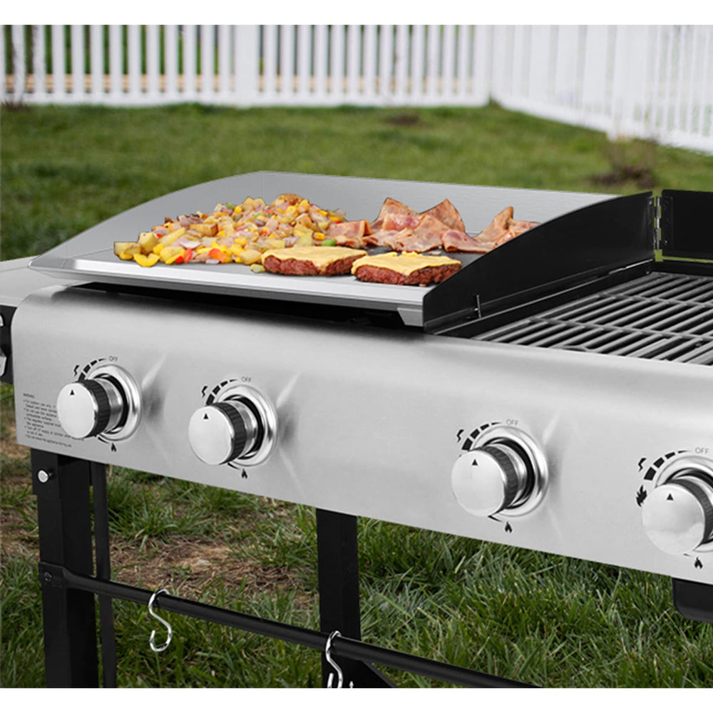 Stanbroil surface texture closeup highlighting heavy 11‑gauge stainless for durability