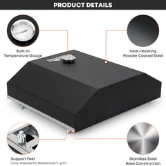 Stanbroil built-in temperature gauge detail for quick cooking control
