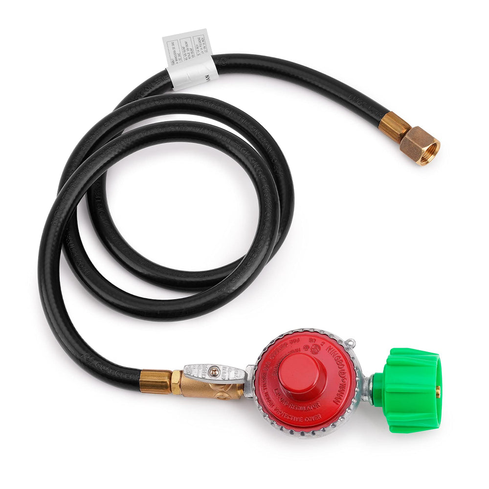 Stanbroil valve control knob and markings showing precise flow adjustment benefit