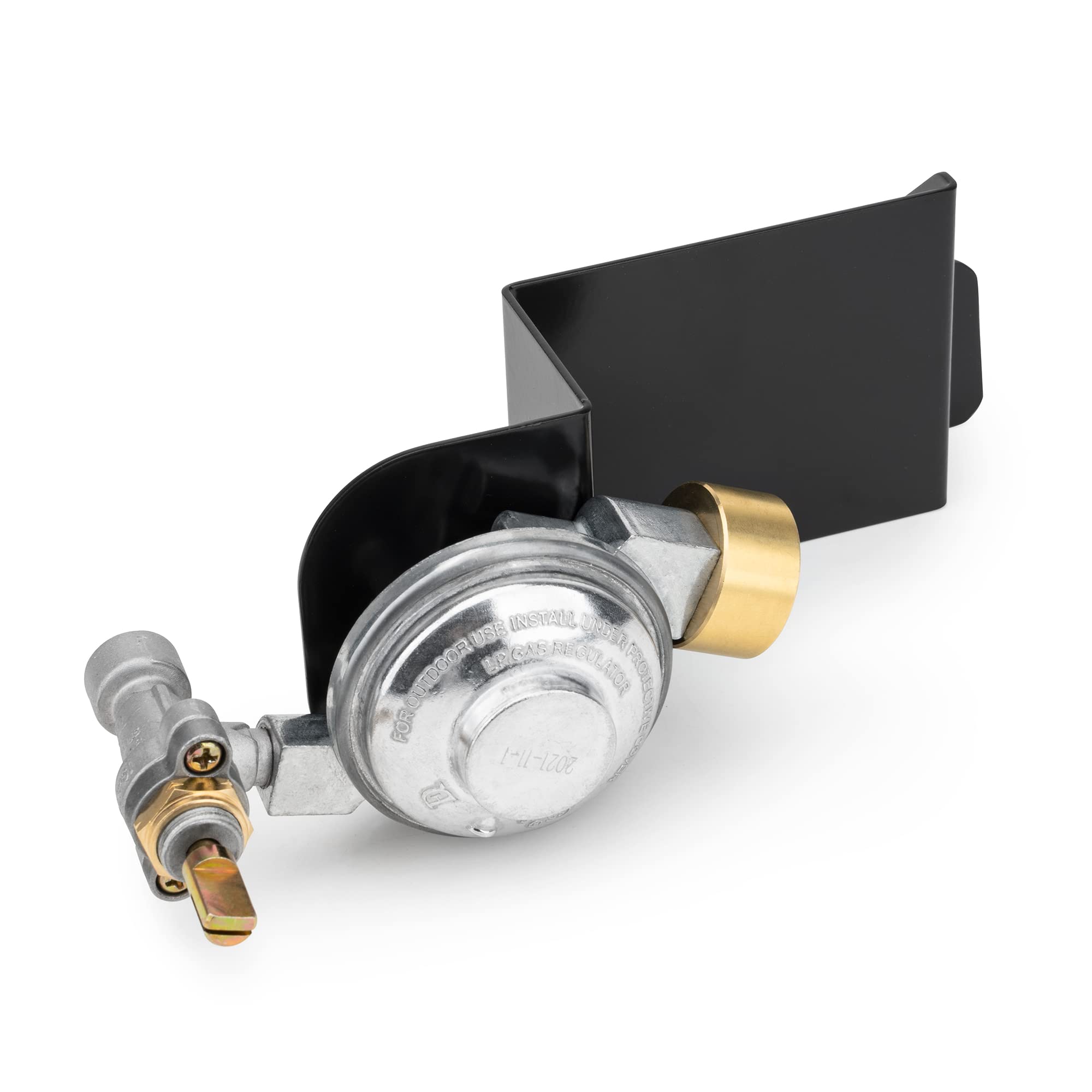 Stanbroil valve handle detail showing tactile control for precise flame adjustment