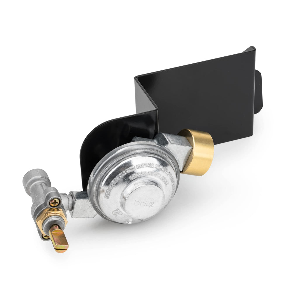 Stanbroil valve handle detail showing tactile control for precise flame adjustment