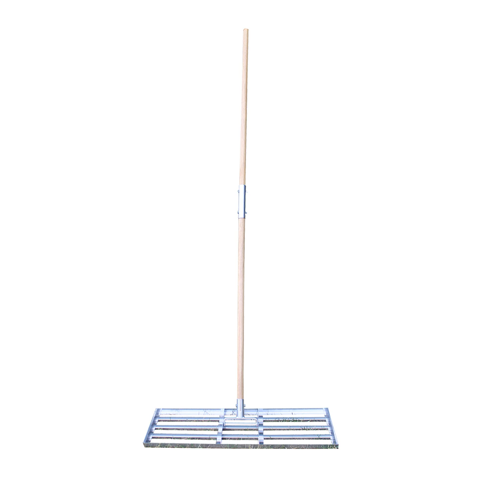 Standard Golf Levelawn Pro front view showing wide 30-inch head and handle benefit