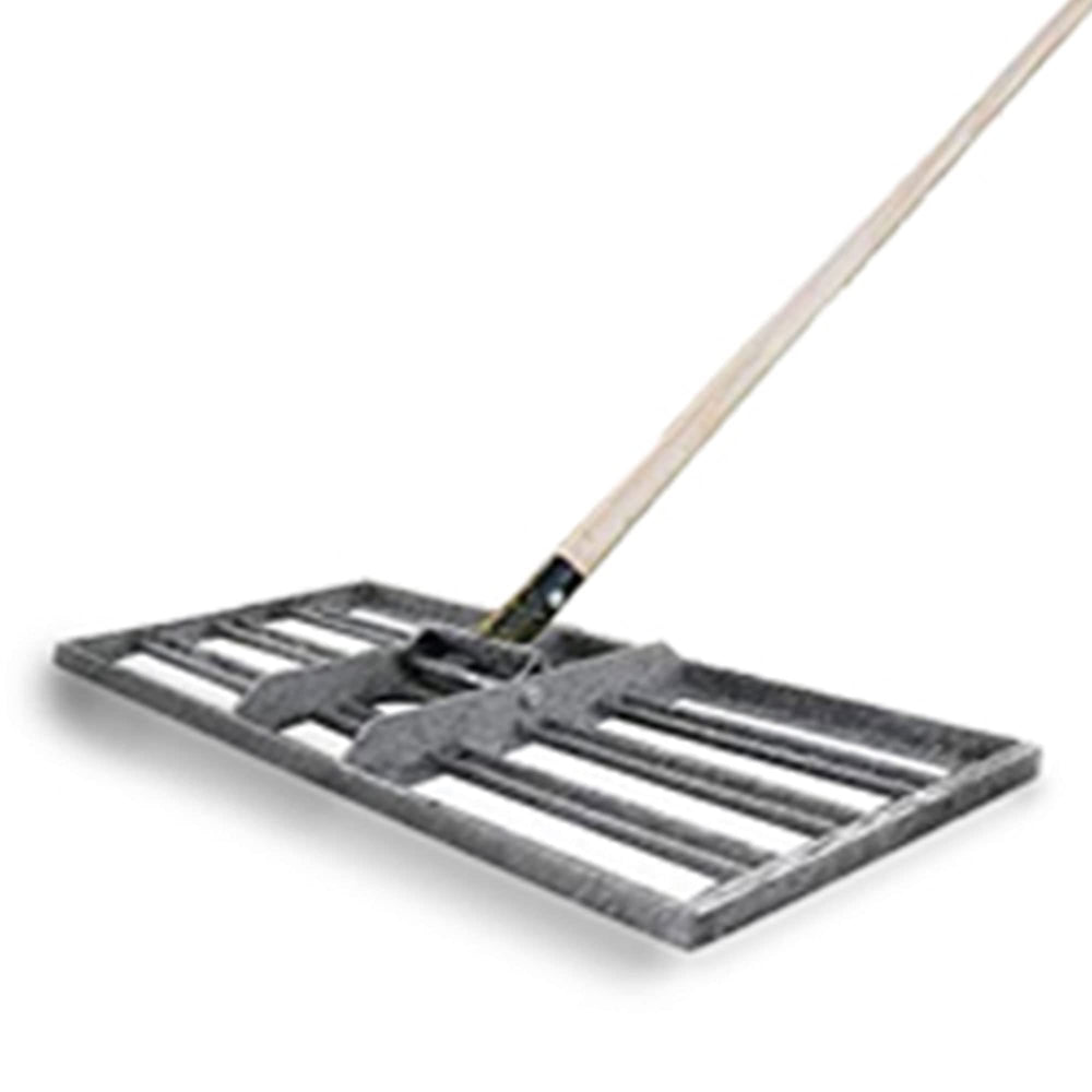 Standard Golf Levelawn Pro stainless tray close-up showing smooth surface for even spread