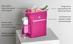 STANLEY Madeleine mesh pocket with Quencher bottle for secure drink storage