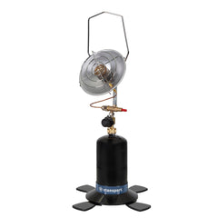 Stansport front view of assembled heater showing compact portability and focused warmth