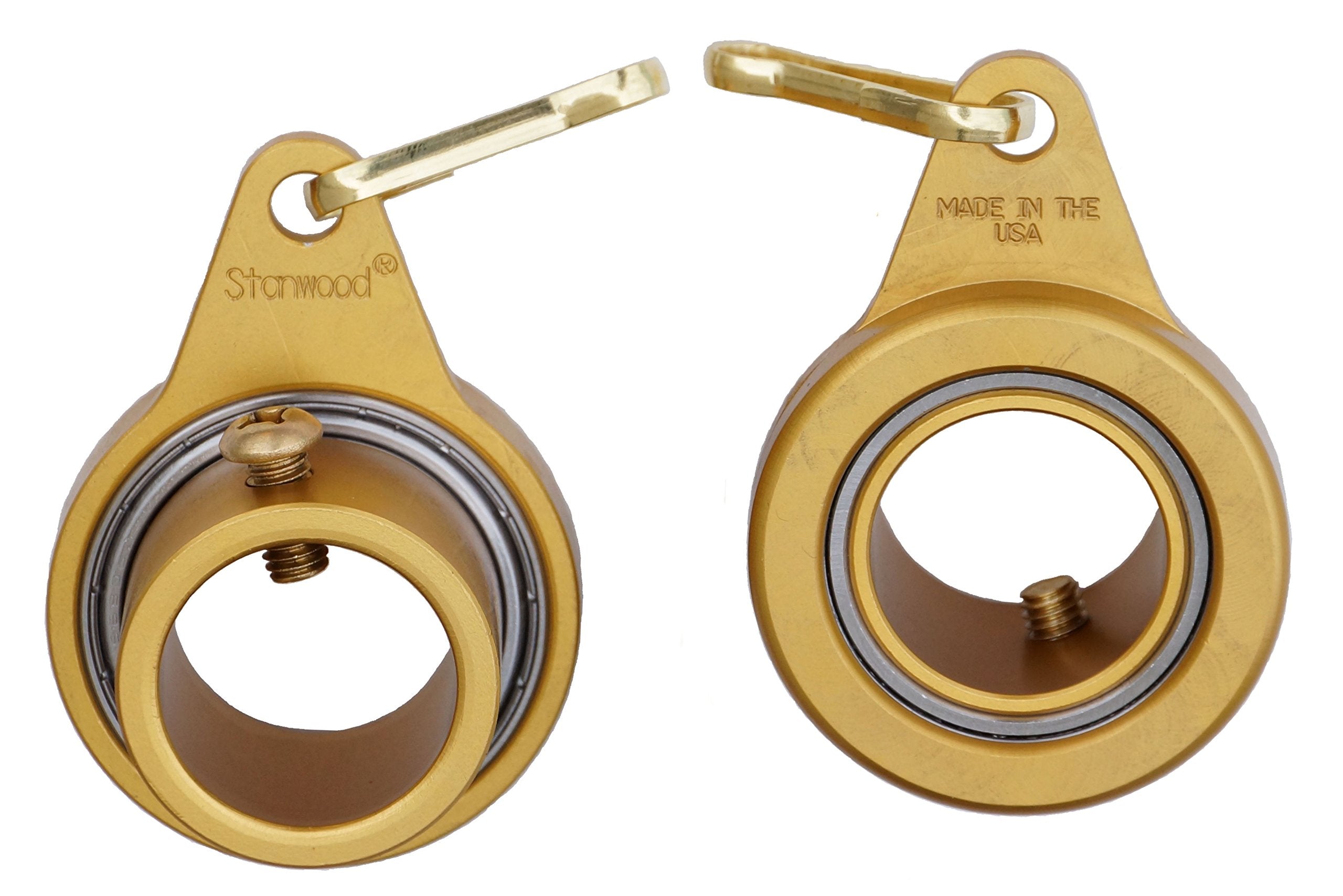 Stanwood Wind Sculpture front view of two rings showing sturdy construction and easy fit