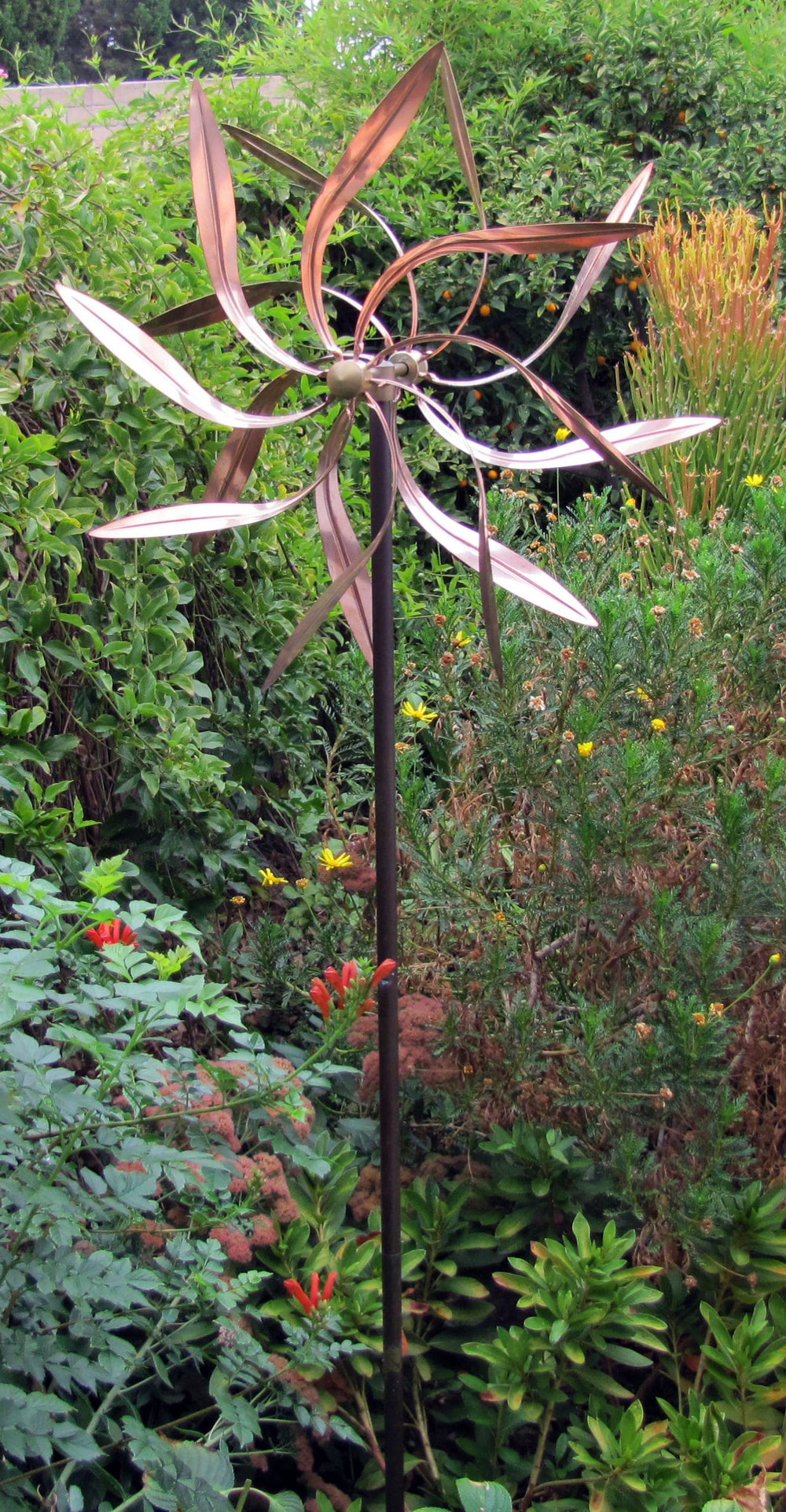 Stanwood Wind Sculpture heavy-duty four-point pole anchoring demonstrating secure installation