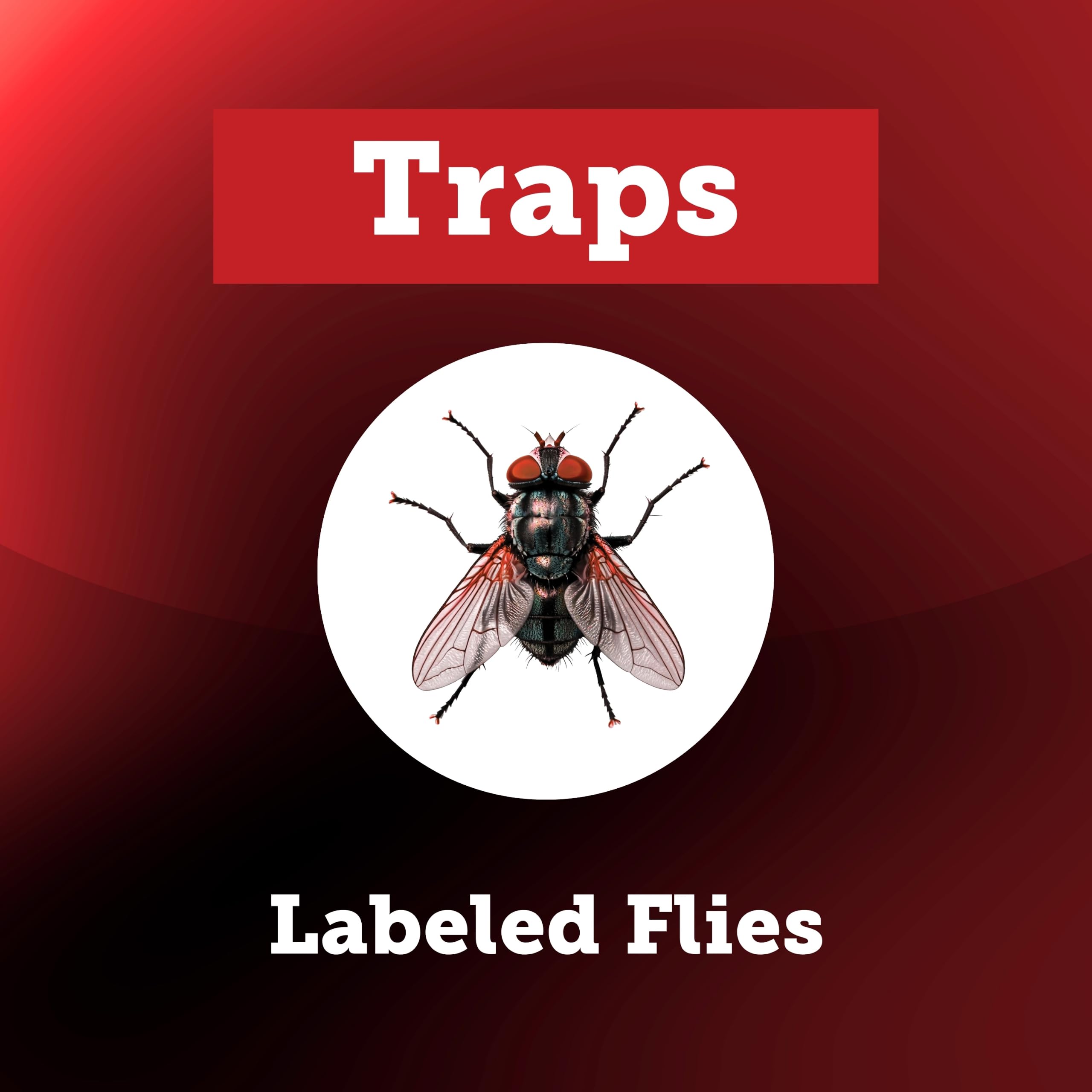 Starbar FlyRelief full bag detail showing trapped flies and high-capacity performance