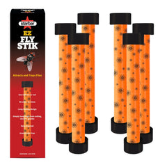 Starbar front packaging showing six 8-inch fly stiks and clear product benefits