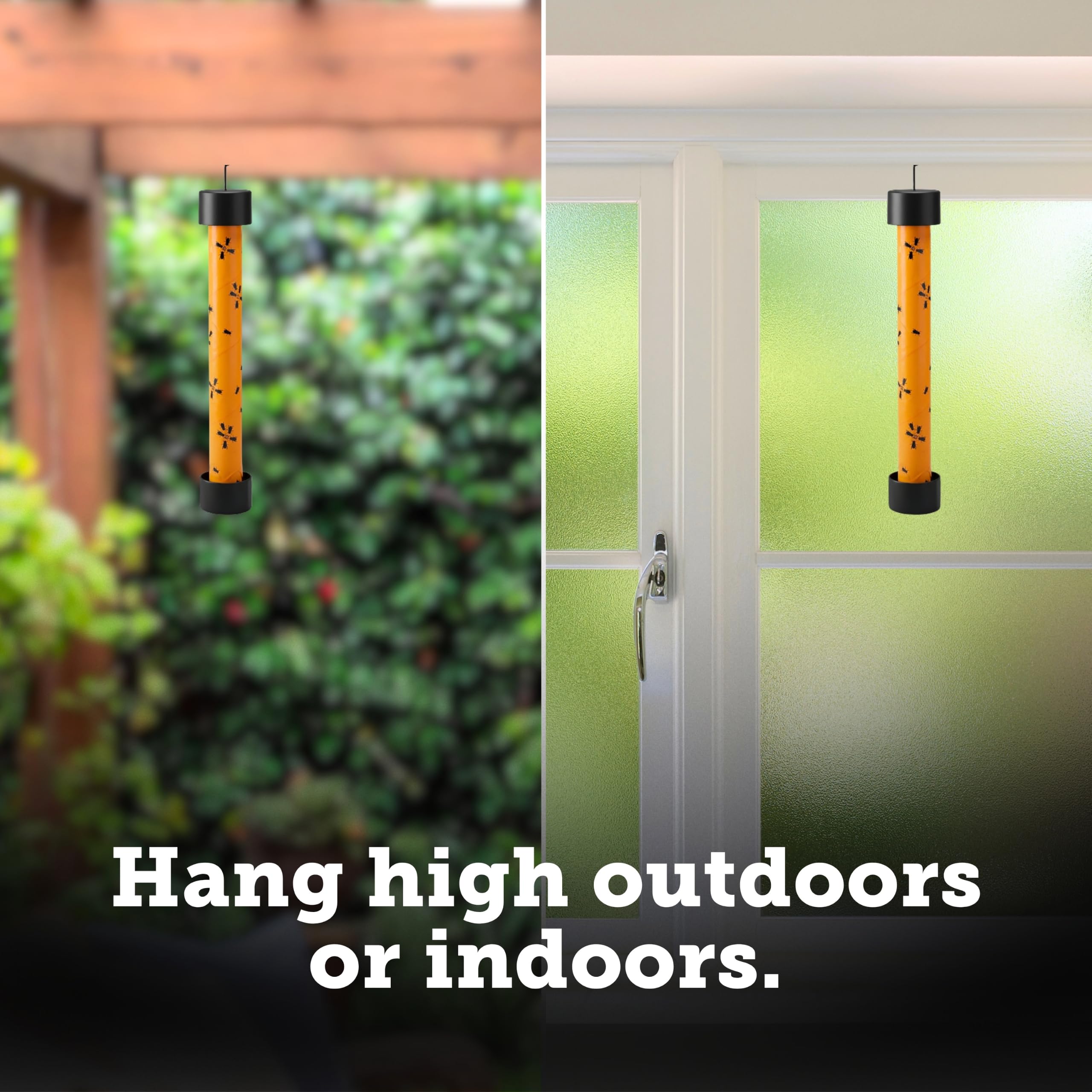 Starbar fly stik hanging in a gazebo offering discreet outdoor fly control