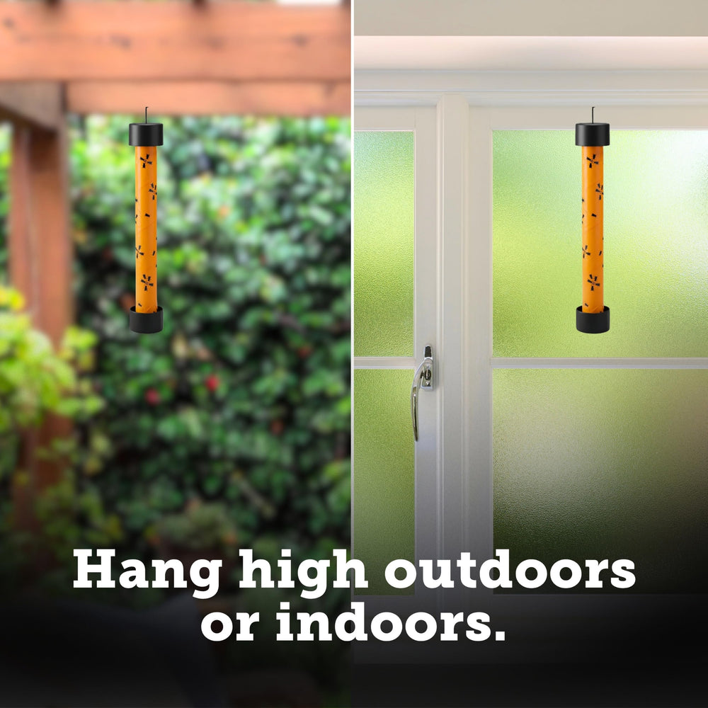 Starbar fly stik hanging in a gazebo offering discreet outdoor fly control