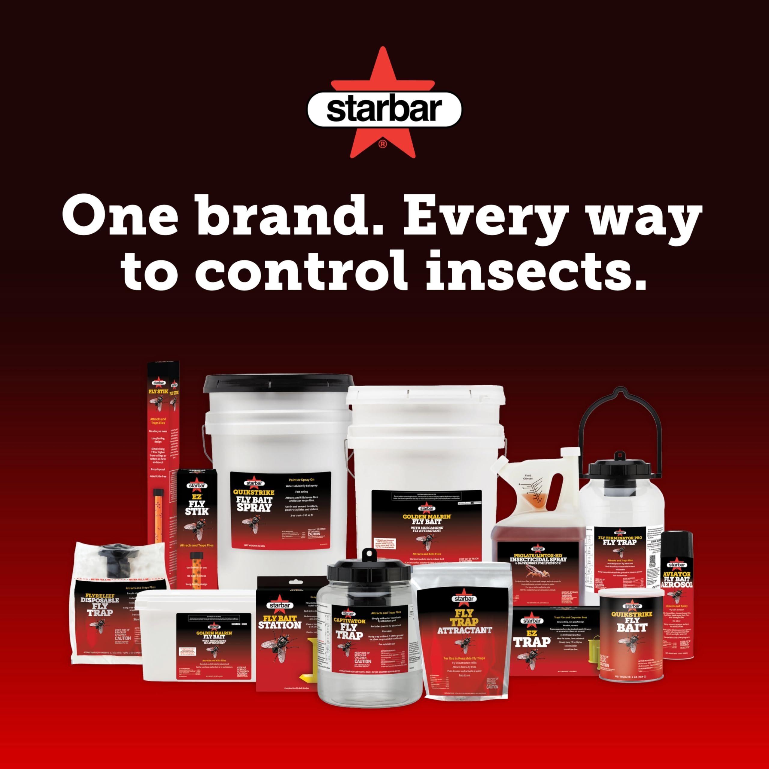 Starbar QuikStrike used in a barn setting showing effective fly reduction