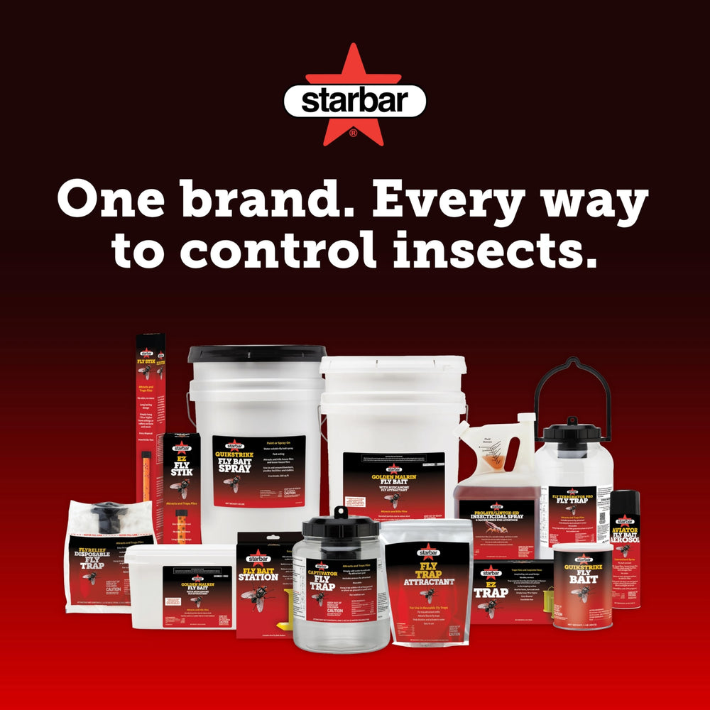 Starbar QuikStrike used in a barn setting showing effective fly reduction