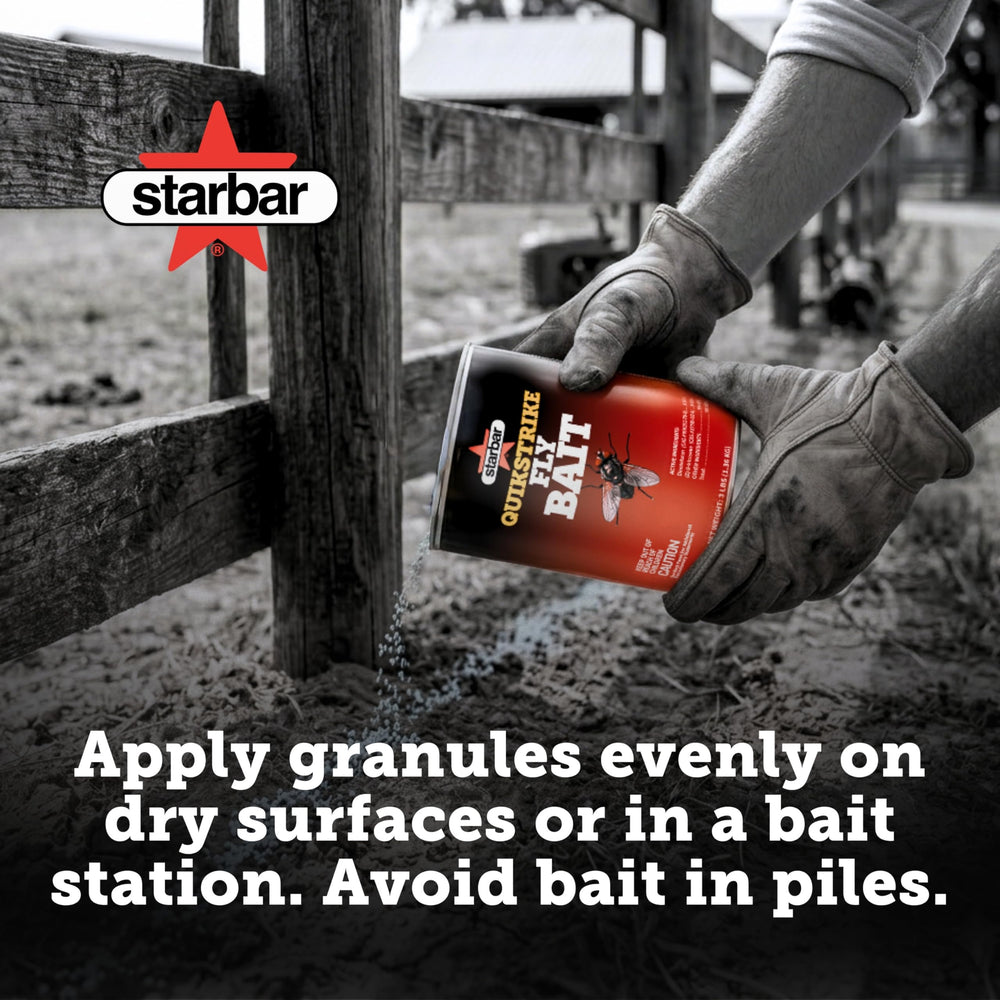 Starbar QuikStrike placed in a bait station reducing non-target exposure