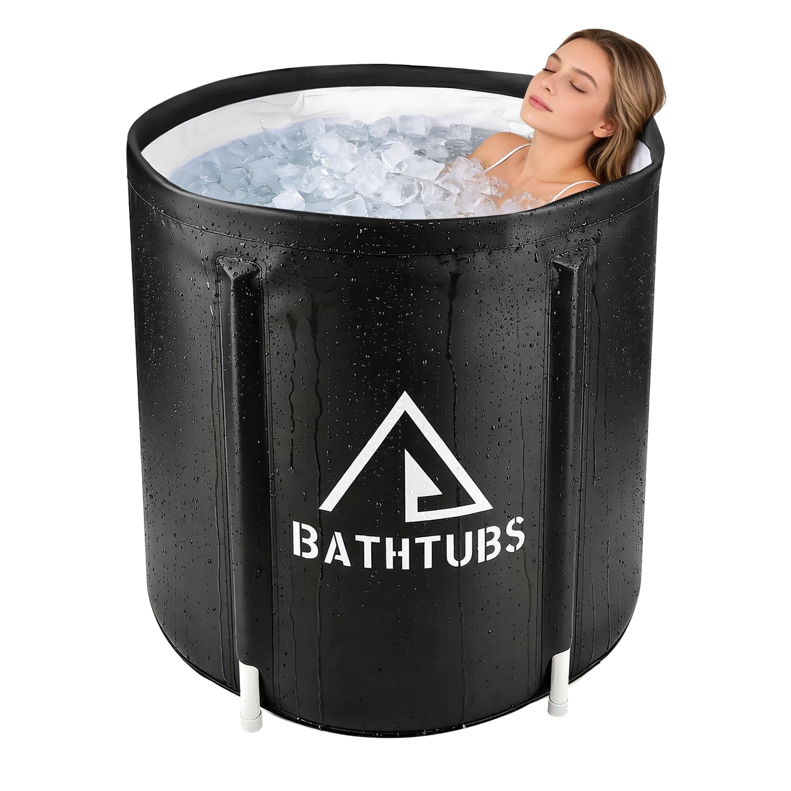 STARBRILLIANT front view unfolded showing full tub for convenient soaking