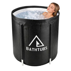 STARBRILLIANT front view unfolded showing full tub for convenient soaking