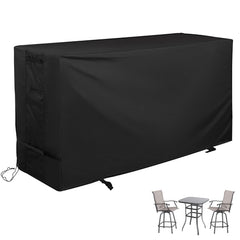 Starcrew front view of covered bistro set protecting furniture
