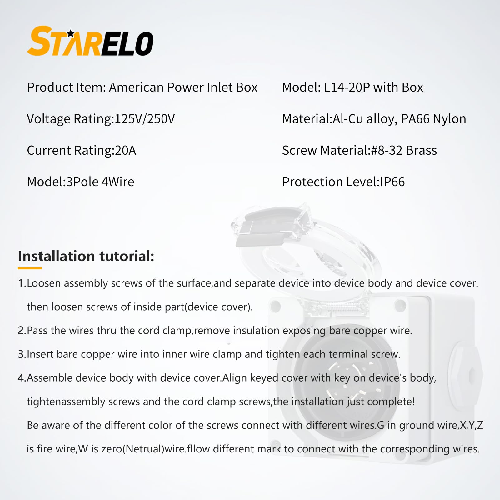 STARELO angled view with cover closed illustrating dustproof protection benefit