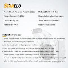 STARELO angled view with cover closed illustrating dustproof protection benefit