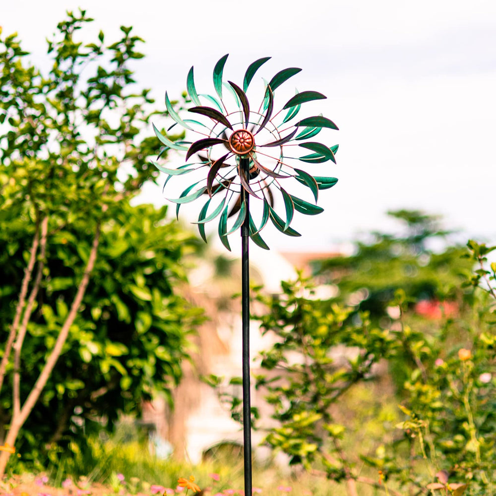 Stargarden four-pronged stake in soil for solid stability and secure placement benefit