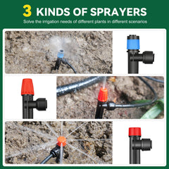 STARREY adjustable emitter and nozzle detail demonstrating customizable flow