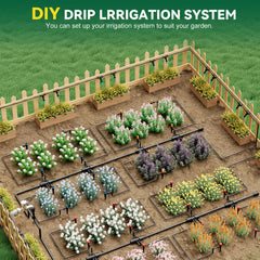 drip irrigation installed in raised beds using STARREY to reduce watering time