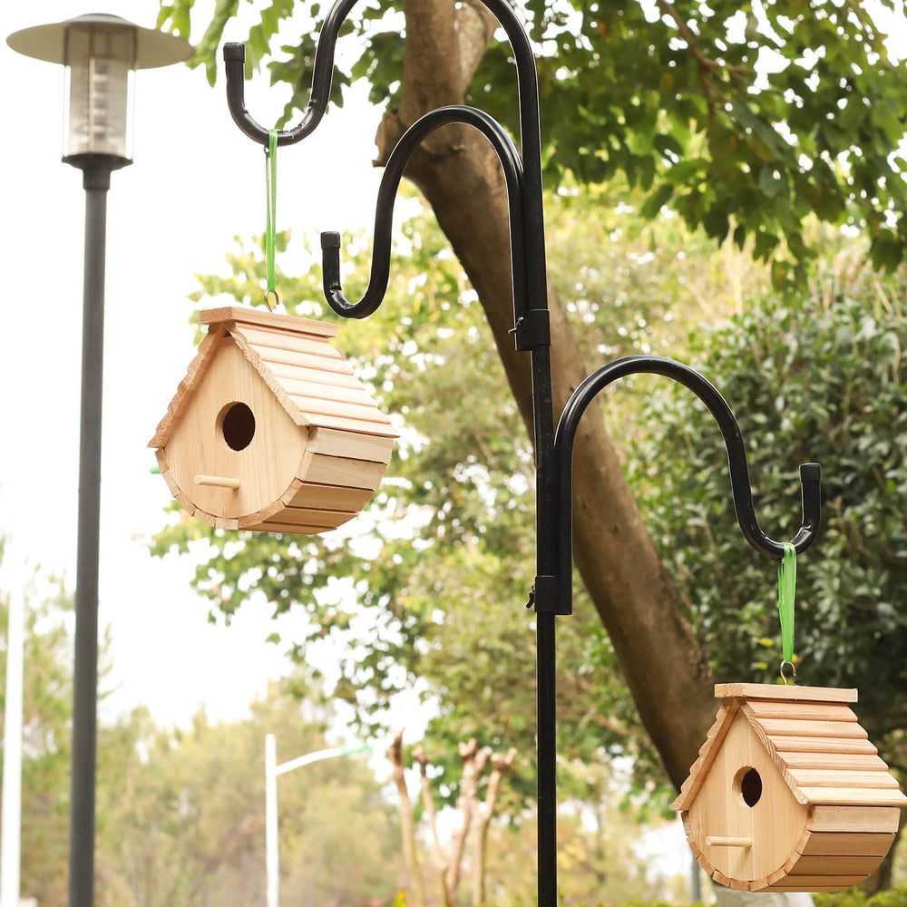 STARSWR hanging birdhouses under eave by window for backyard birdwatching