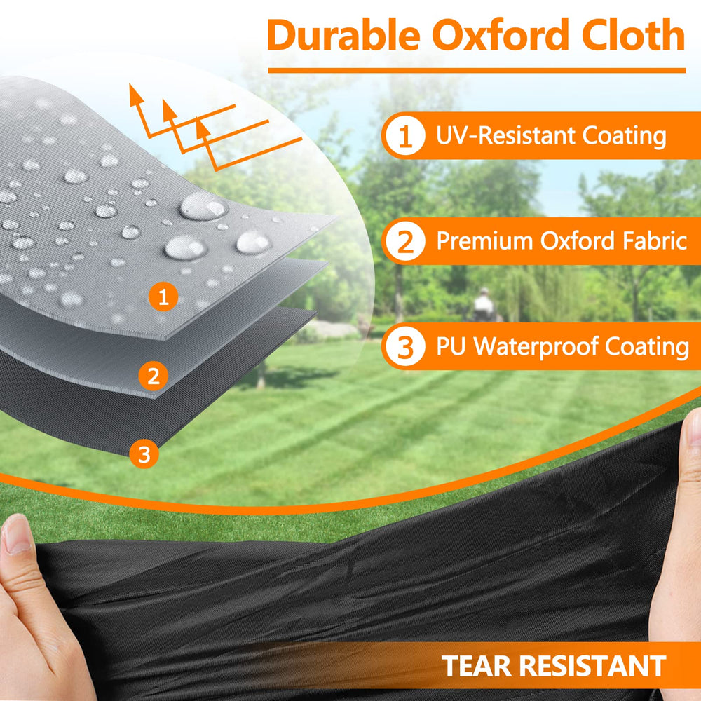 STARTWO closeup fabric texture highlighting PU-coated oxford fabric for waterproofing