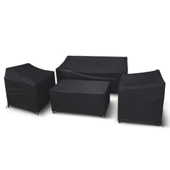 STARTWO front view of full covered patio set showing weather protection
