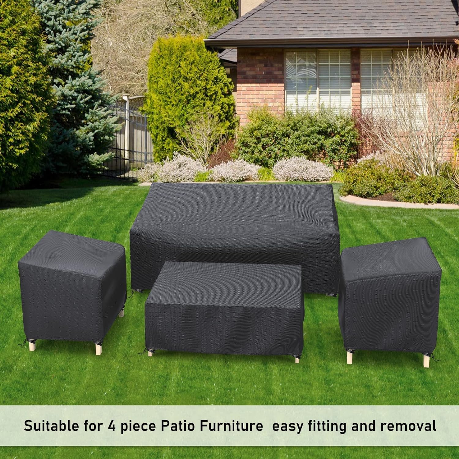 STARTWO lifestyle deck scene with covers installed for year-round protection