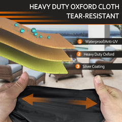 STARTWO cover with water beading to show waterproof surface repels rain