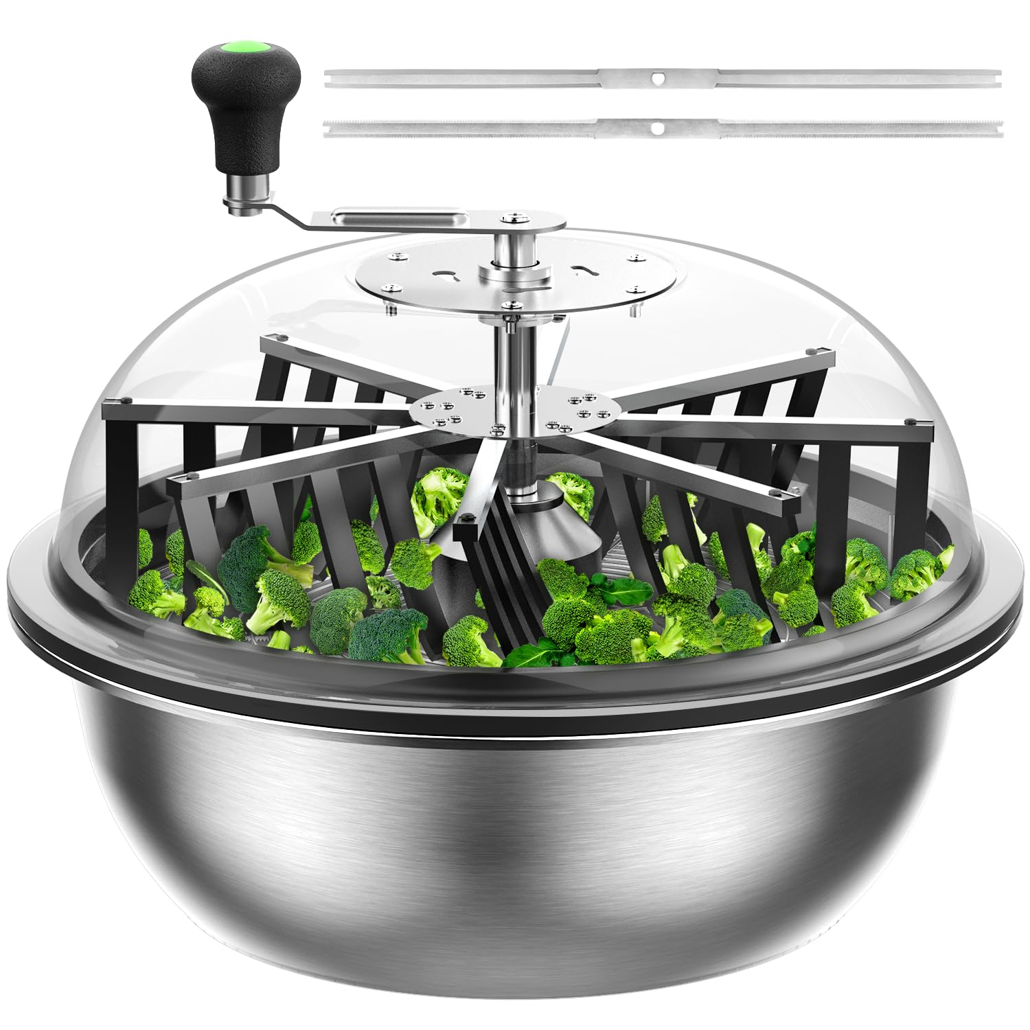 STAYGROW front view of assembled trimmer highlighting compact efficiency