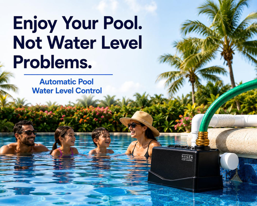 Staypoollizer brass swivel connection closeup with secure hose attachment benefit