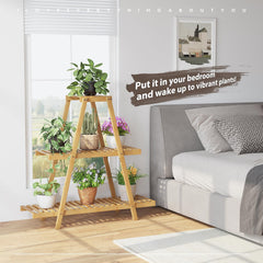 STDDRE plant stand in living room demonstrating stylish display benefit