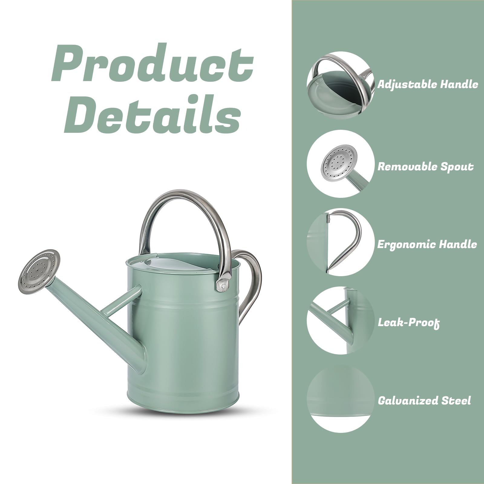 Stdemarzo ergonomic movable handle close-up showing comfortable grip and reduced strain