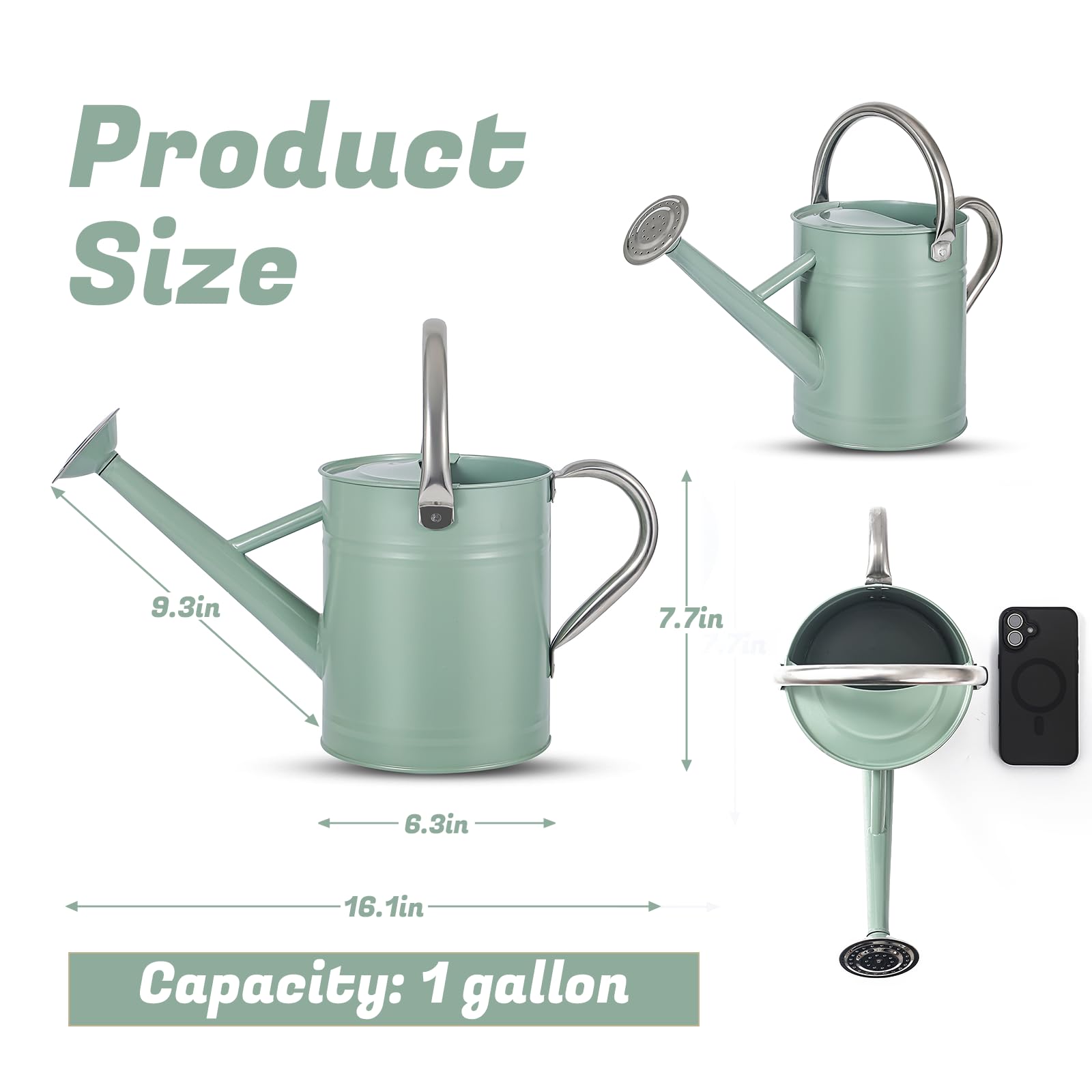 Stdemarzo removable spout detail demonstrating adjustable flow control for plants