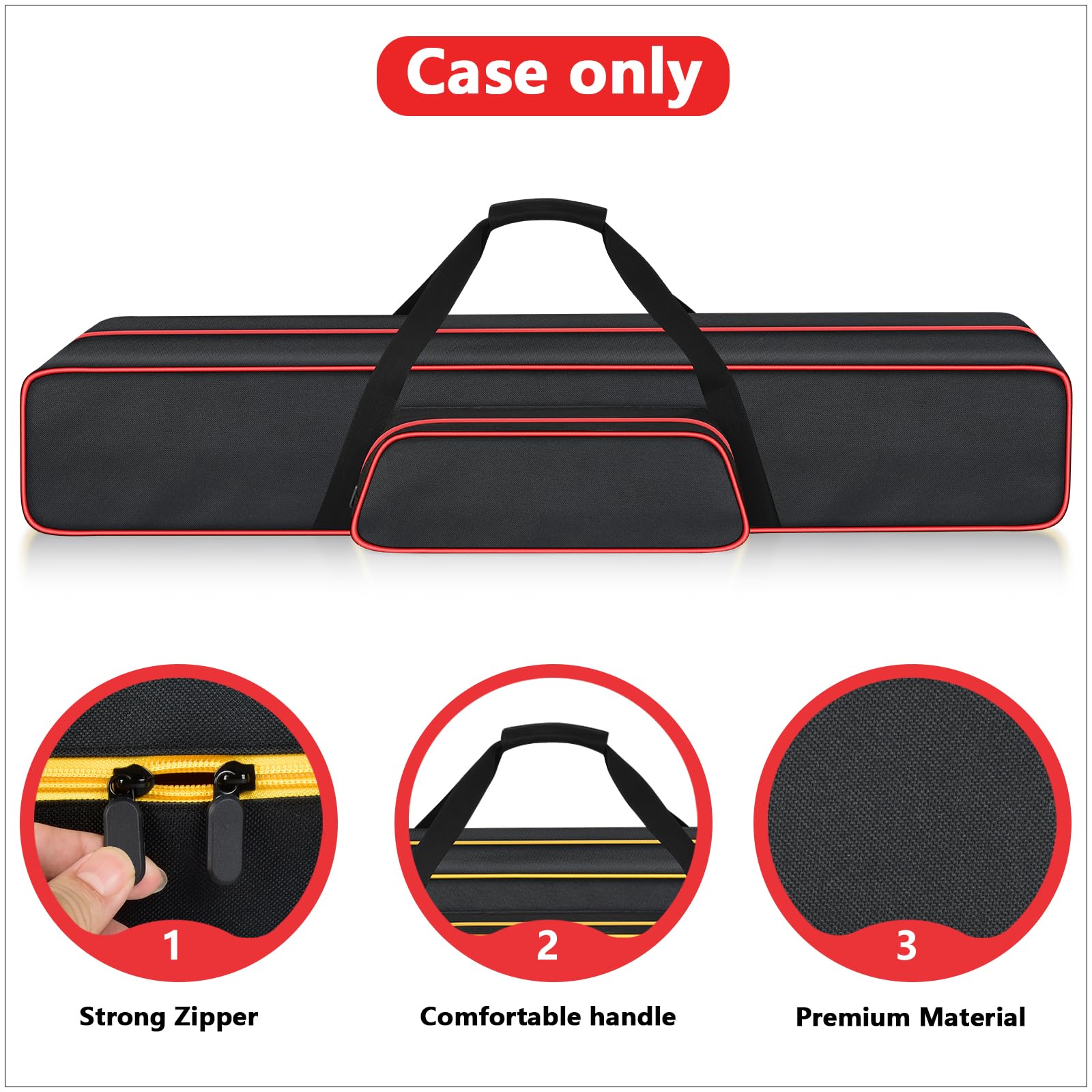 Steadtep bag open interior showing 8mm pearl cotton padding for impact protection