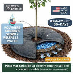 SteadySpring installed in 16-inch planter keeping soil evenly moist