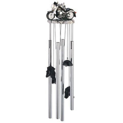 StealStreet motorcycle wind chime front view showing detailed sculpting and decorative appeal
