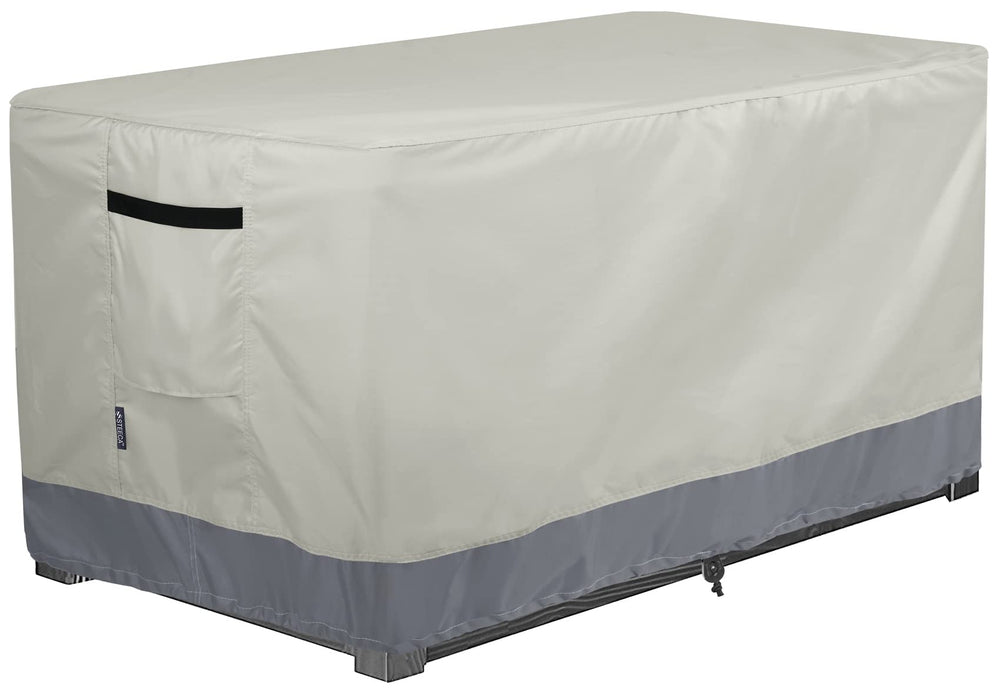 STEECA front view cover on deck box showing full protection benefit
