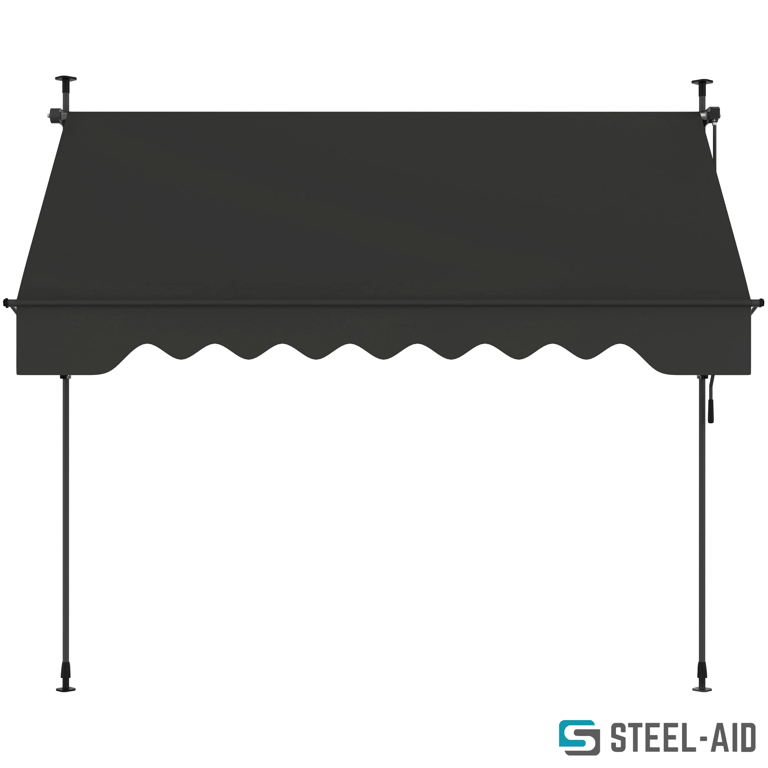 STEELAID close-up of 100% polyester fabric texture for UV protection